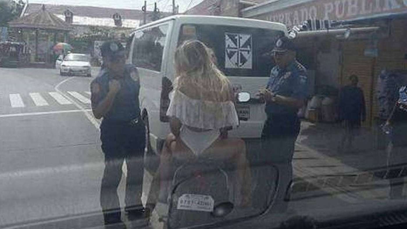 Americana foi multada por 'indecência' nas Filipinas. - Reprodução da internet