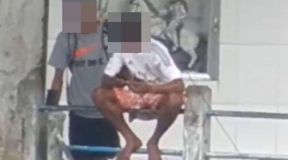 Traficantes armados foram flagrados em boca de fumo no Morro do Fallet - Reprodução de Vídeo