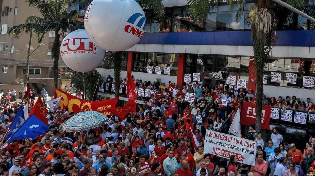 Sindicato dos Metalúrgicos, no ABC paulista / AFP PHOTO / Miguel SCHINCARIOL