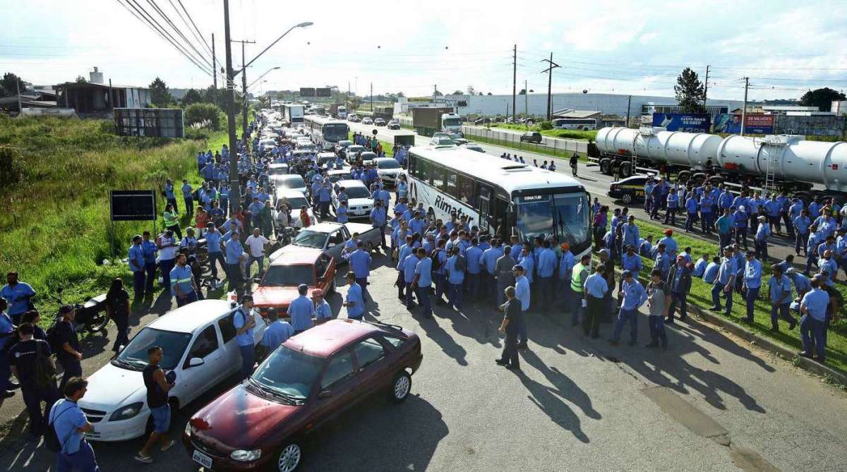 Sindicato dos Metalúrgicos, no ABC paulista / AFP PHOTO / Miguel SCHINCARIOL