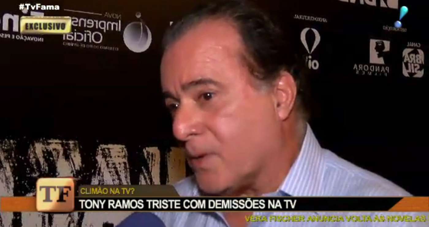 Tony Ramos fala sobre as recentes demissões na TV Globo - Reprodução