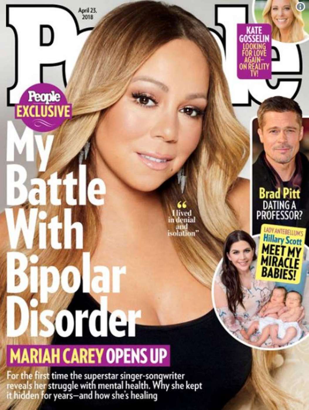 Mariah Carey na capa da revista 'People': 'Minha batalha contra o transtorno bipolar' - Reprodu&ccedil;&atilde;o