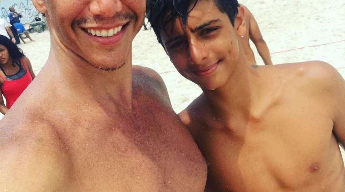 Marcio Garcia e o filho