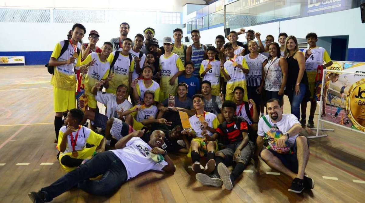 Mesquita conquistou o título do futsal na edição do ano passado dos Jogos - Arquivo