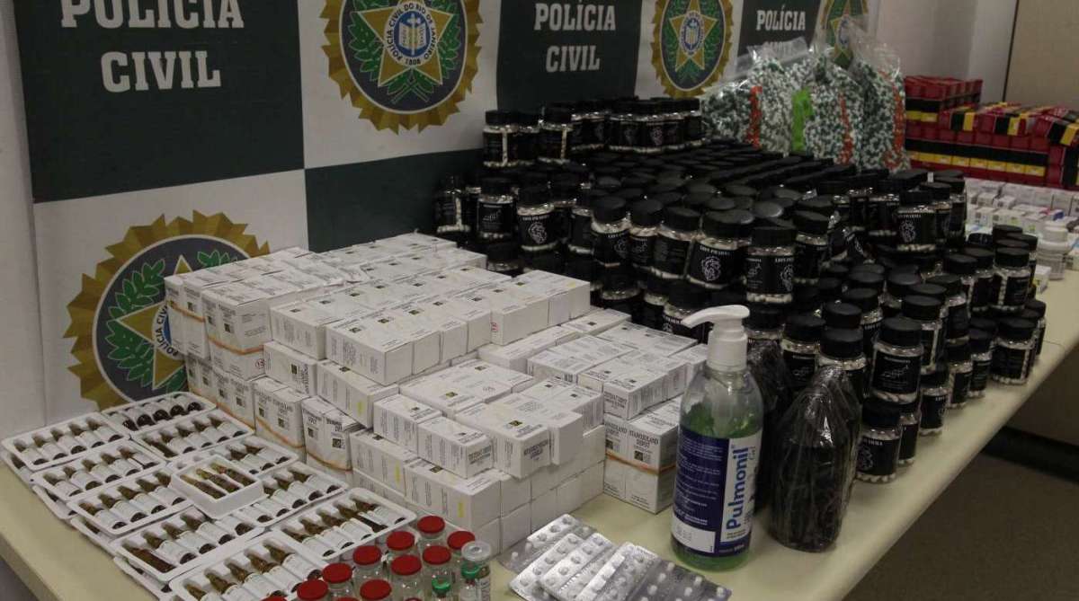 Carga de anabolizantes apreendida pela polícia em abril de 2018 - Maíra Coelho/arquivo o dia