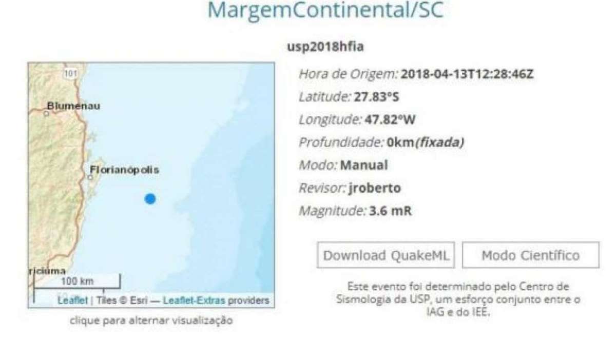 Tremor é sentido em Florianópolis | Brasil | O Dia