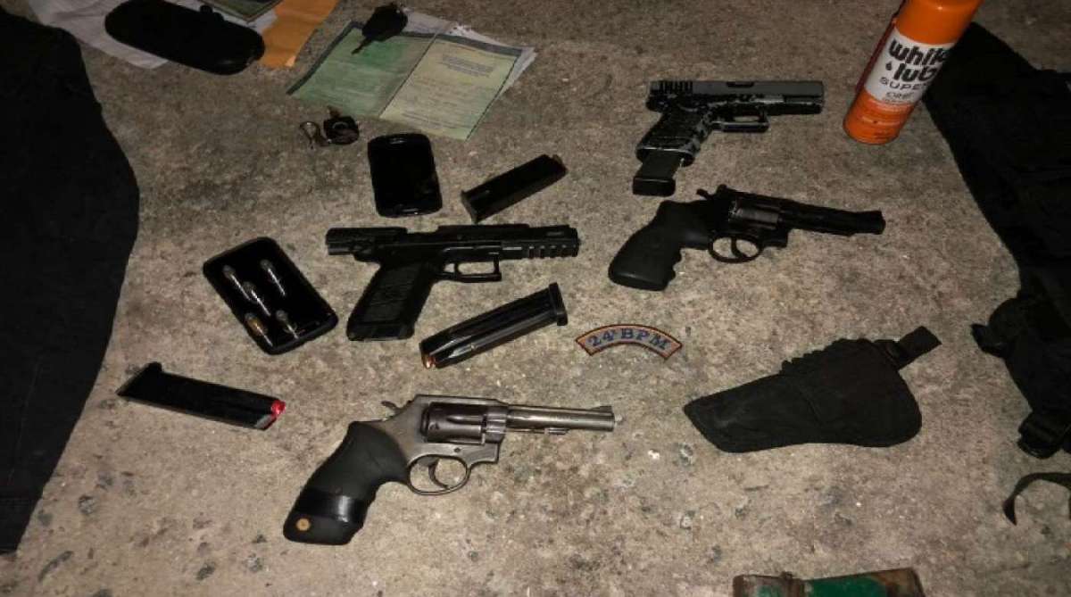 Material apreendido pela PM em ação contra a milícia em Itaguaí - Divulgação / Polícia Militar