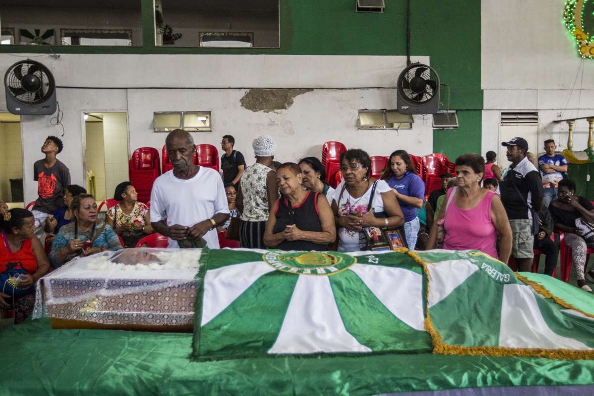Velorio de Dona Ivone Lara na quadra do impreio serrano. Rj, 17 de abril.