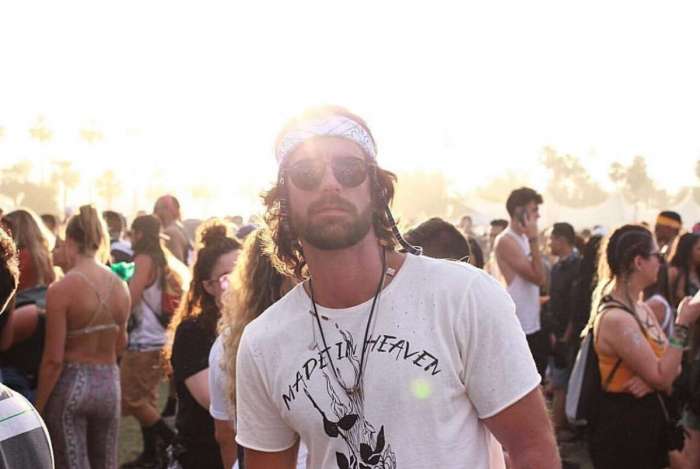 Marcos Pitombo no festival Coachella, na Calif�rnia