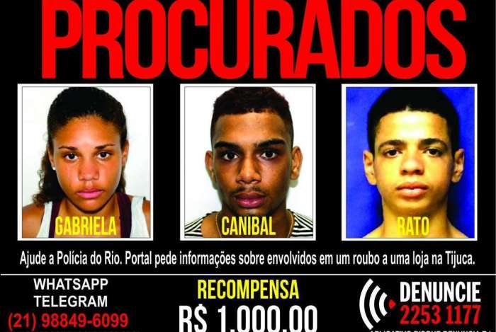 Trio tem diversas passagens pela pol�cia e hist�rico de roubos a estabelecimentos comerciais