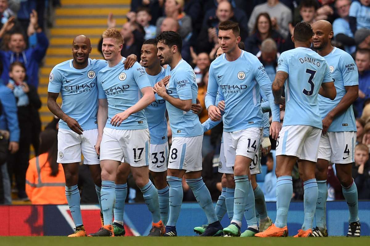 Manchester City vence West Ham e comemora título antecipado do Campeonato Inglês - AFP
