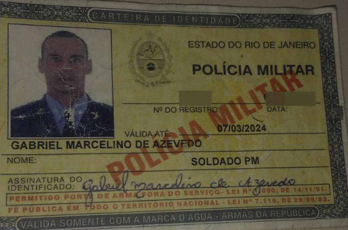 Soldado Gabriel Marcelino de Azevedo foi preso - Divulgação