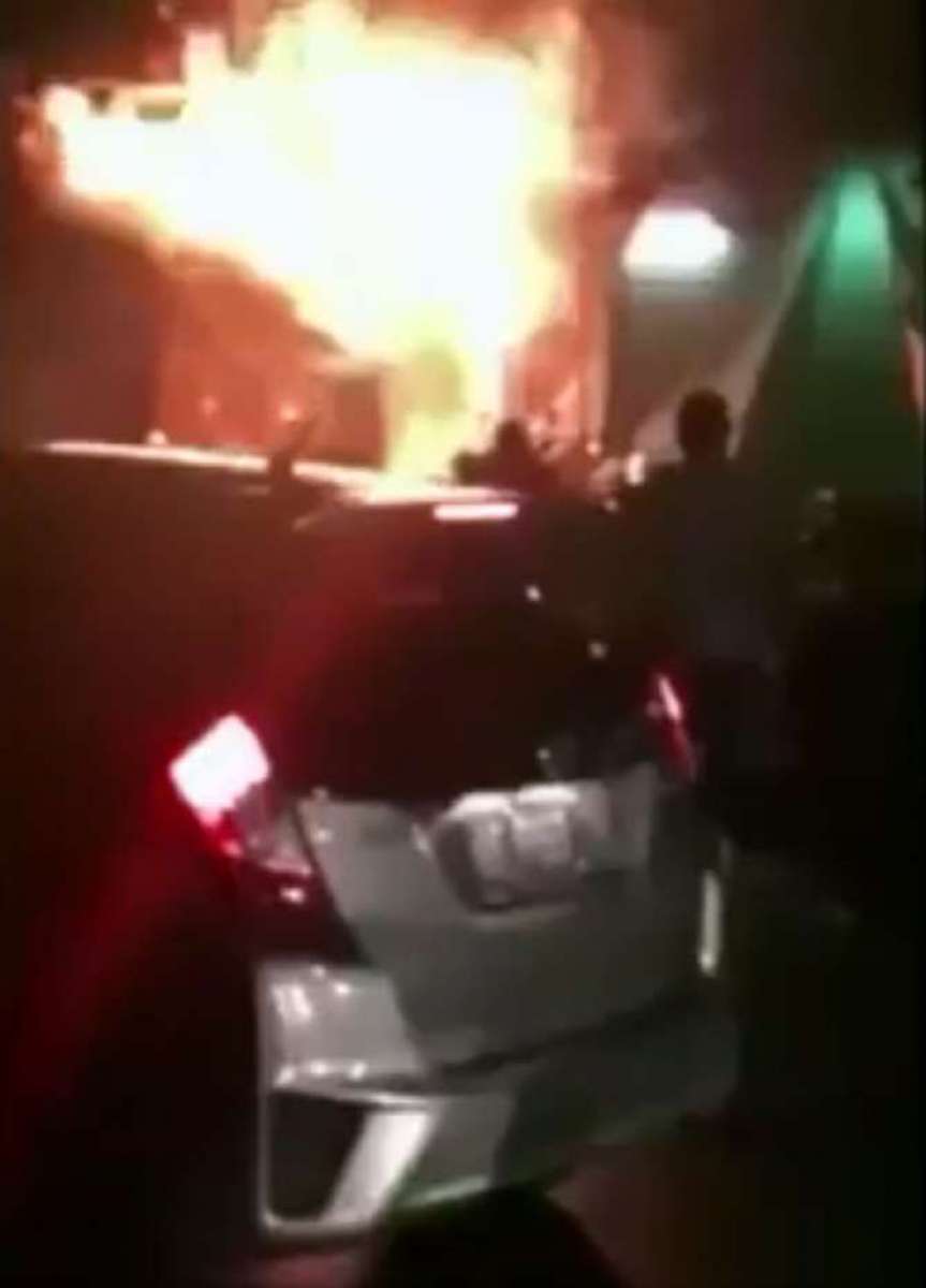 Incêndio em Qingyuan, na China - Reprodução / Twitter