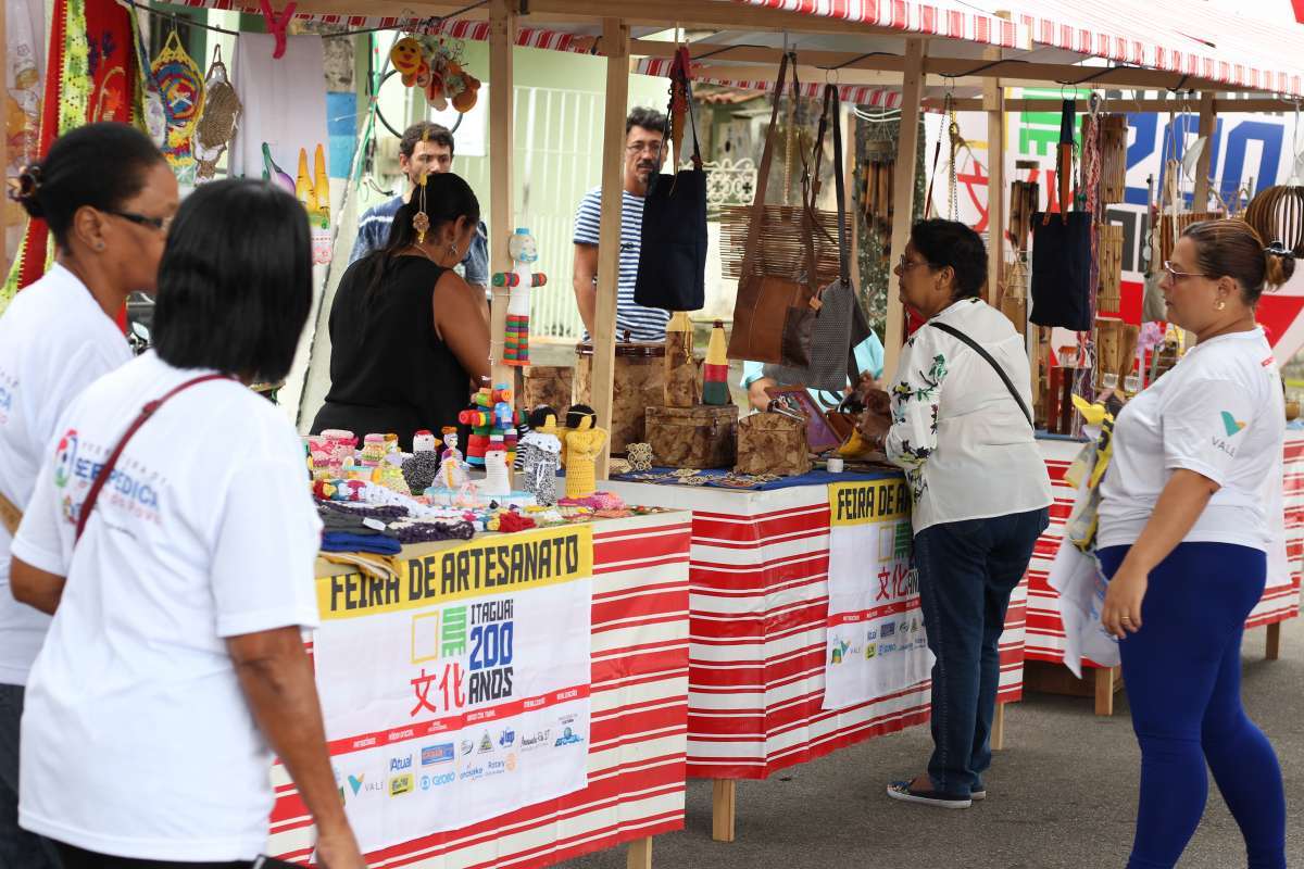 Feira de artesanato de produção local é uma das atrações na cidade - Divulgação