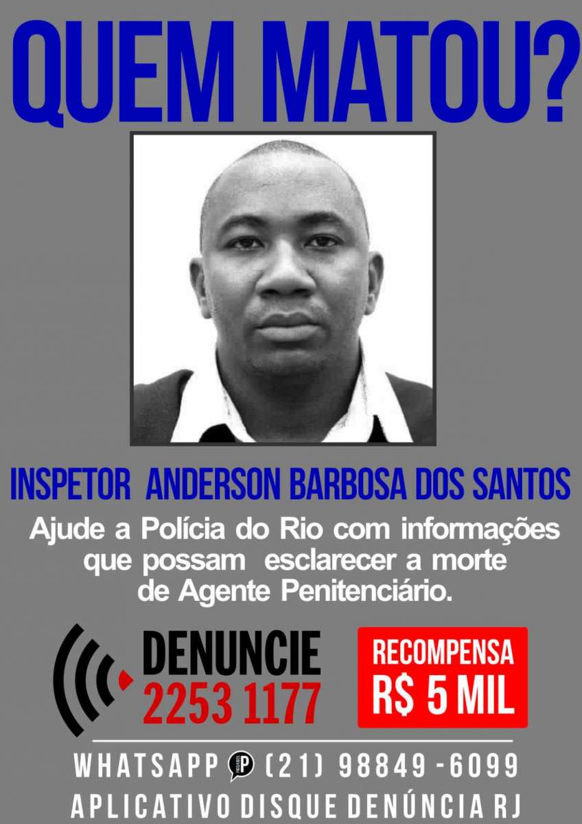 Portal pede informações sobre assassinos de agente penitenciário - Divulgação