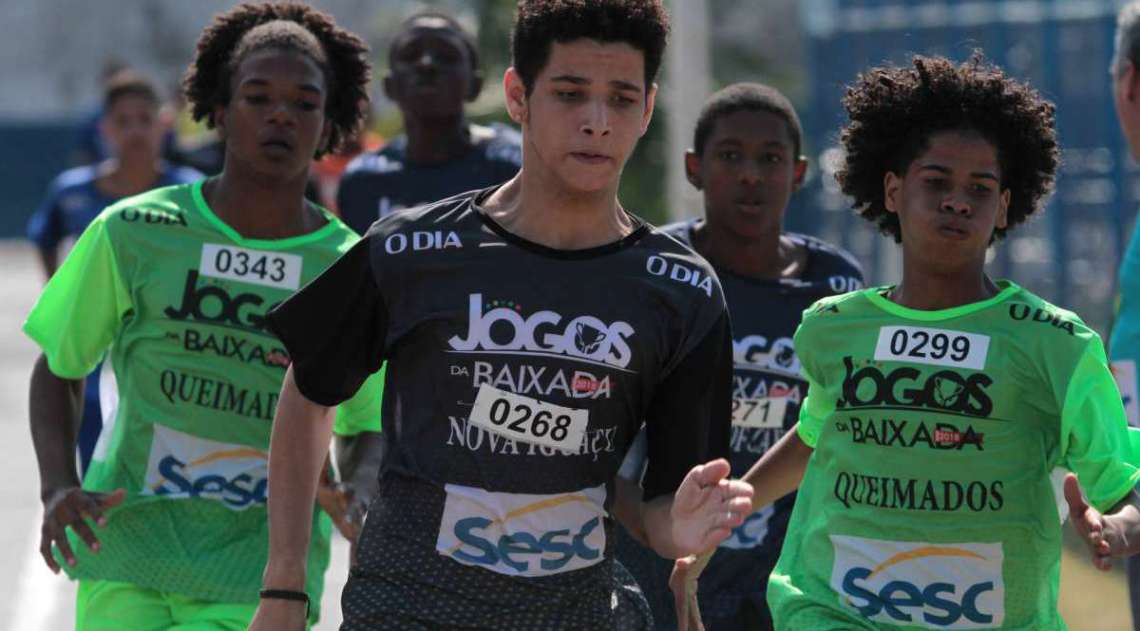 28/04/2018 - Caderno Baixada. Jogos da Baixada. Atletismo.Foto: Fernanda Dias / Ag�ncia O Dia.