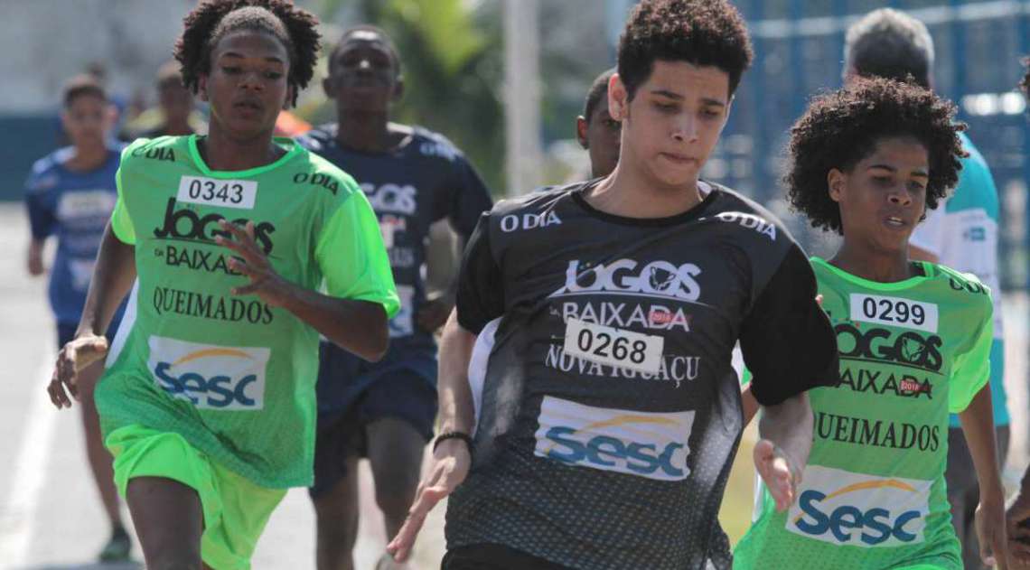 28/04/2018 - Caderno Baixada. Jogos da Baixada. Atletismo.Foto: Fernanda Dias / Ag�ncia O Dia.