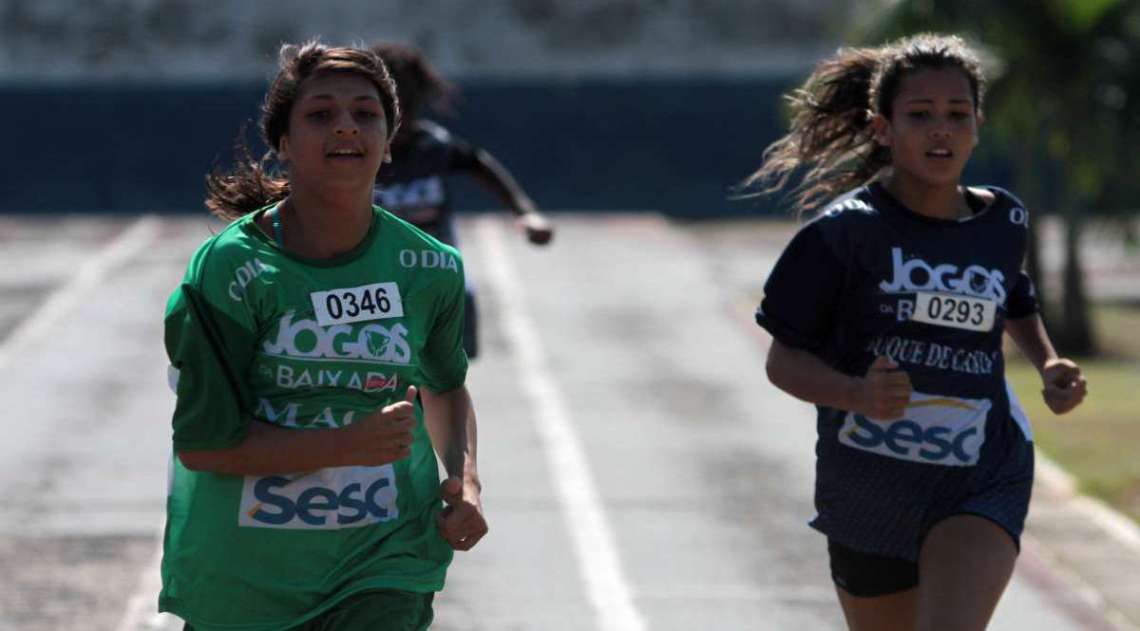 28/04/2018 - Caderno Baixada. Jogos da Baixada. Atletismo.Foto: Fernanda Dias / Ag�ncia O Dia.