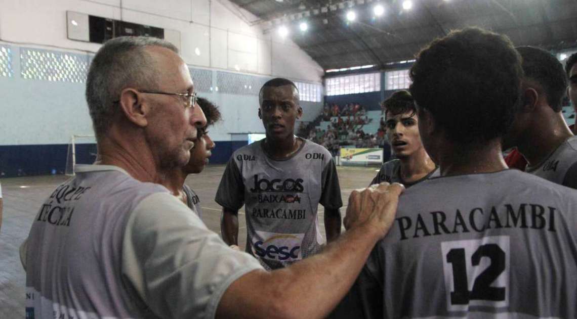 29/04/2018 - Caderno Baixada. Jogos da Baixada. Final Fustal Masculino. Paracambi e Itagua�. Equipe vencedora Itagua�. Foto: Fernanda Dias / Ag�ncia O Dia.