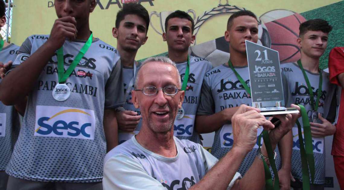 29/04/2018 - Caderno Baixada. Jogos da Baixada. Final Fustal Masculino. Paracambi e Itagua�. Equipe vencedora Itagua�. Foto: Fernanda Dias / Ag�ncia O Dia.