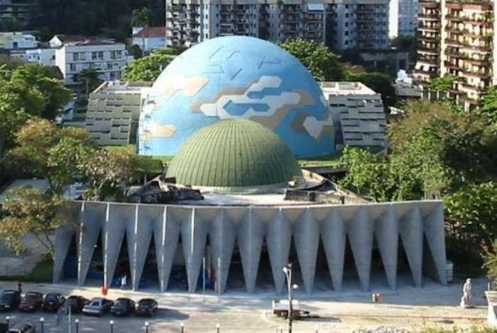 Vista aérea do Planetário da Gávea