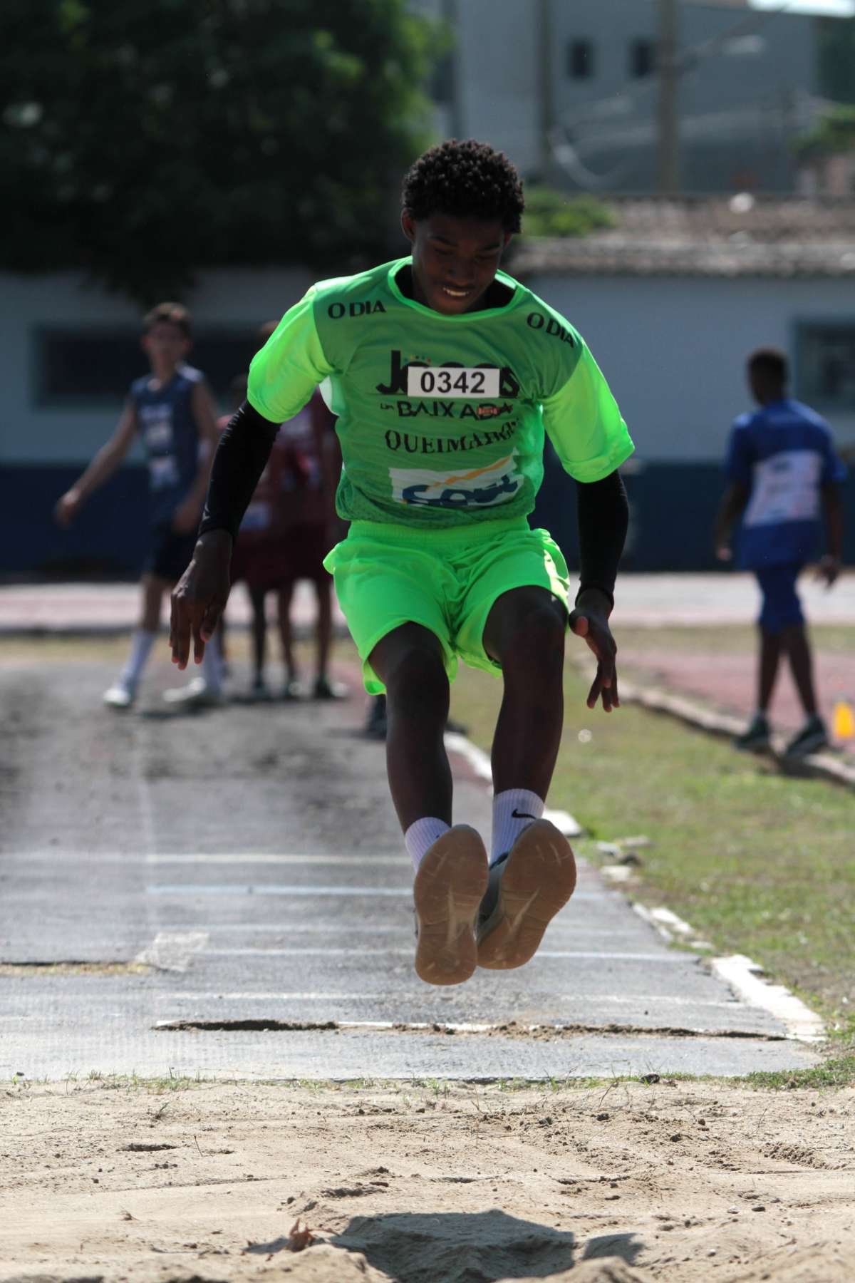 28/04/2018 - Caderno Baixada. Jogos da Baixada. Atletismo.Foto: Fernanda Dias / Agência O Dia.