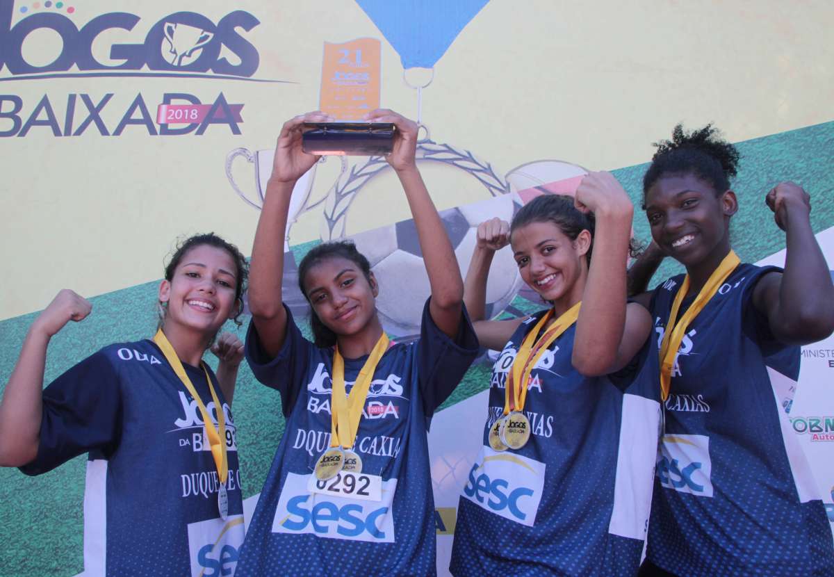 28/04/2018 - Caderno Baixada. Jogos da Baixada. Premiação Atletismo. Foto: Fernanda Dias / Agência O Dia.