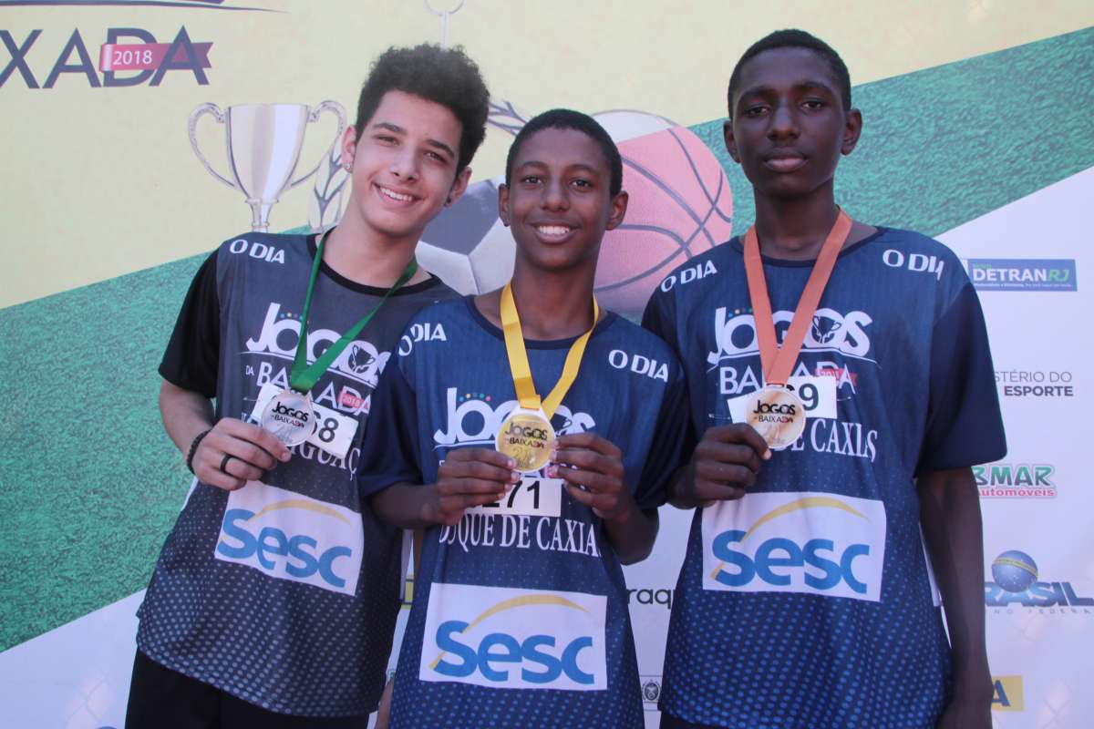 28/04/2018 - Caderno Baixada. Jogos da Baixada. Premiação Atletismo. Foto: Fernanda Dias / Agência O Dia.