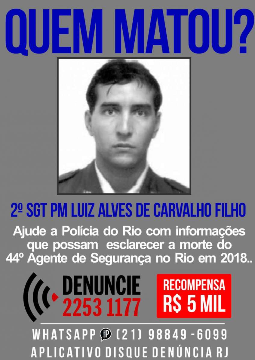 Portal pede informações sobre assassinos de policial militar - Divulgação