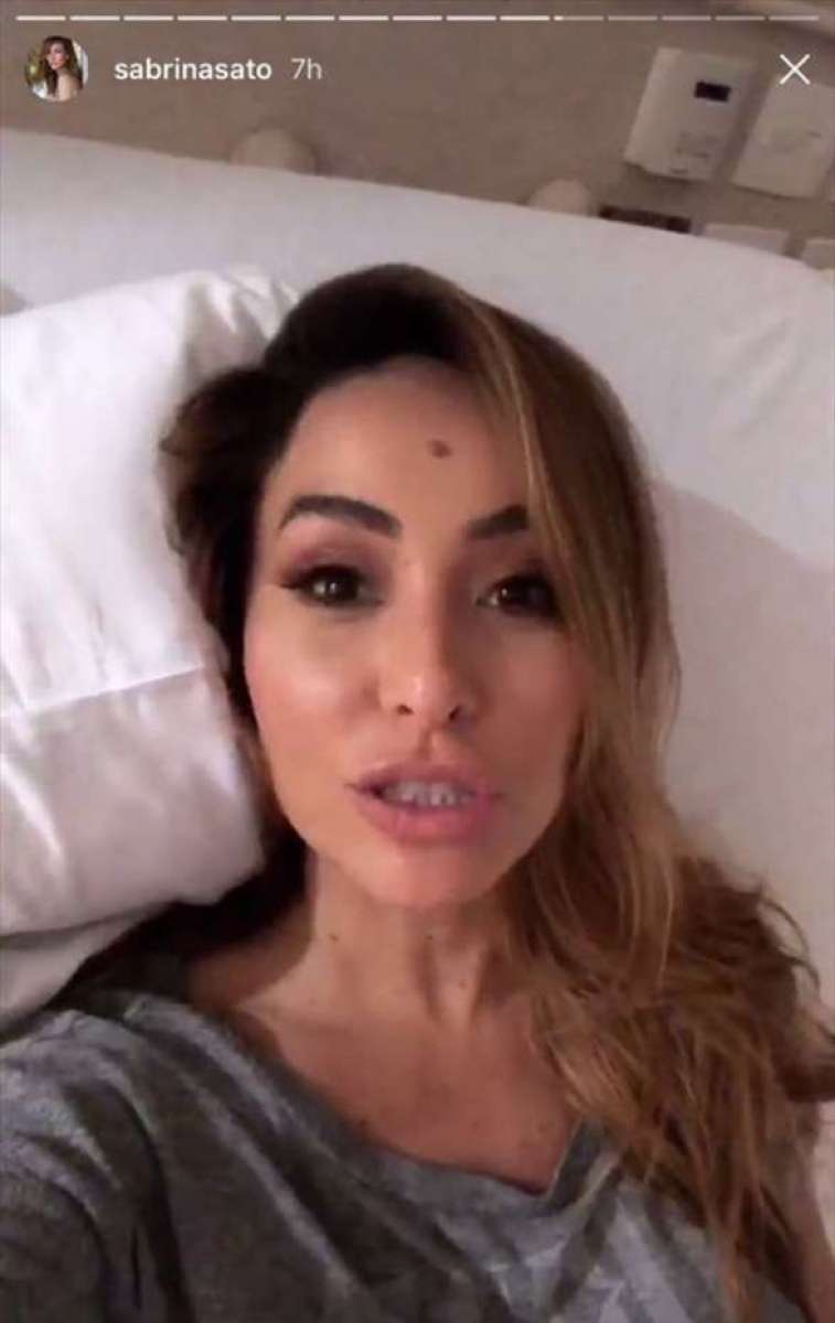 Sabrina Sato passa a noite no hospital - Reprodução Internet