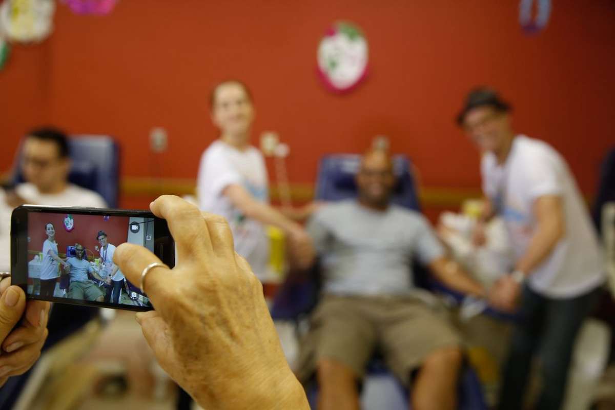 Doação de sangue no Inca