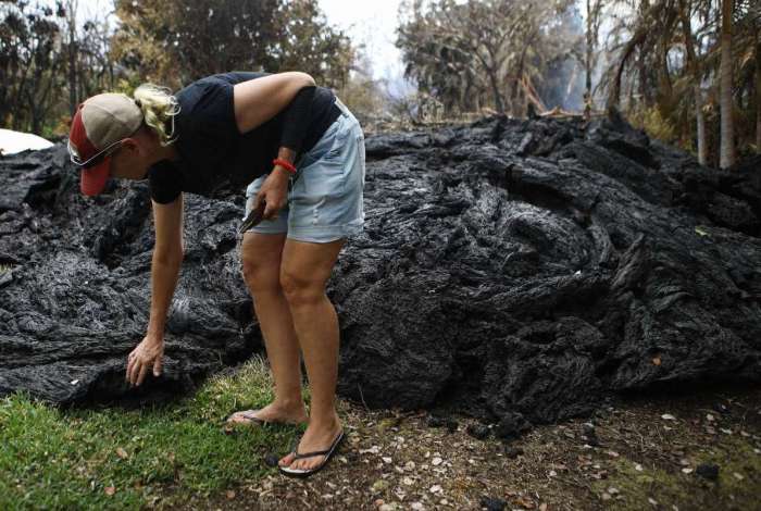 Destrui��o causada pelo Kilauea