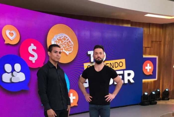 O atleta profissional de MMA Felipe Cabocão e o ginasta Diego Hypólito participaram do programa Encontro com Fátima Bernardes