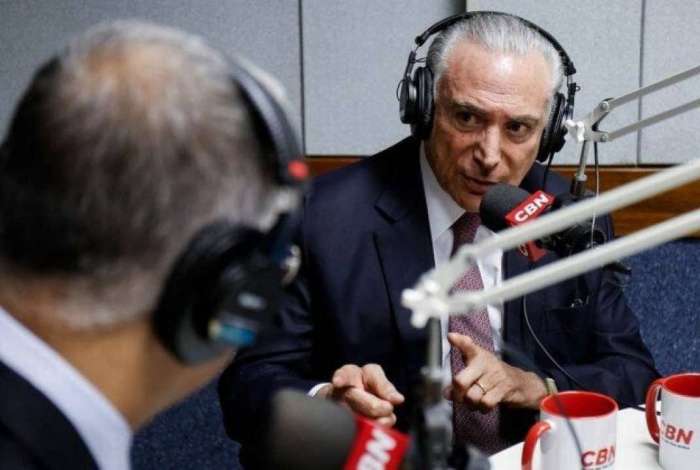 Presidente Michel Temer em entrevista � r�dio CBN