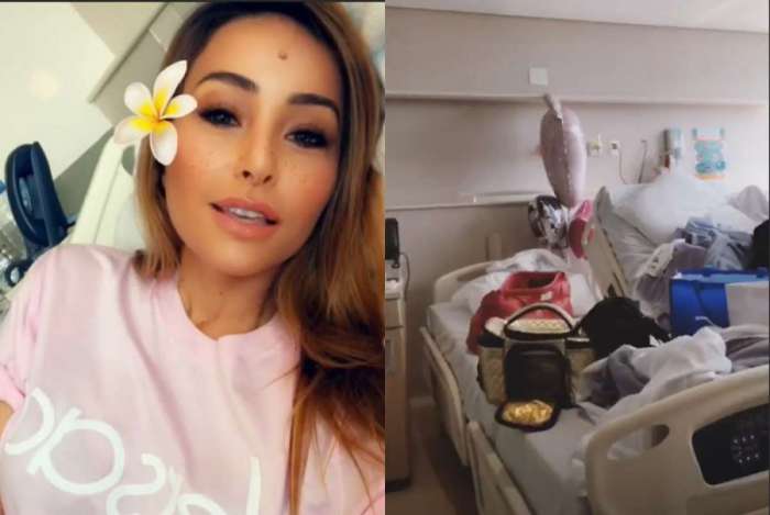 Sabrina Sato recebe alta do hospital e mostra bagun�a no quarto em que estava internada