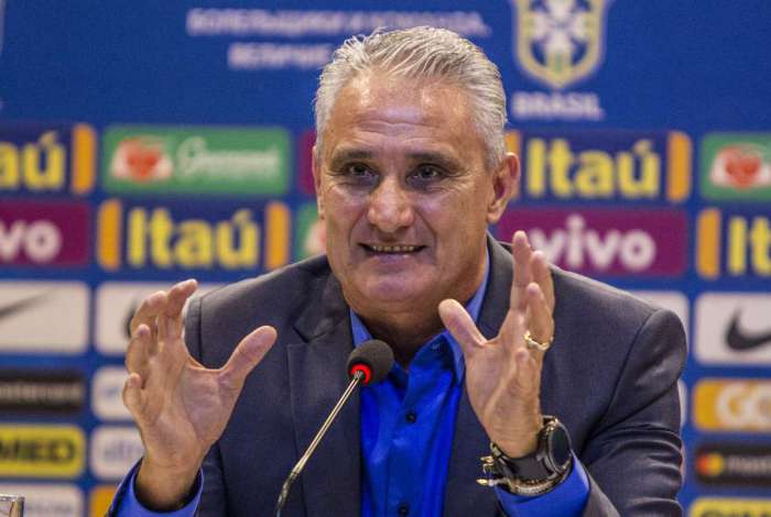 Convocacao da selecao brasileira pelo tecnico Tite na sede da CBF na Barra. Rj, 14 de maio.