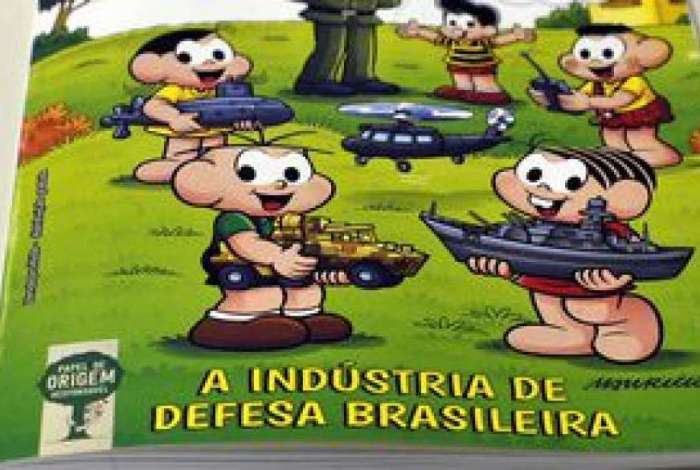 O Minist�rio da Defesa e a Ag�ncia Brasileira de Desenvolvimento Industrial, lan�am o almanaque A Turma da M�nica e a Ind�stria de Defesa