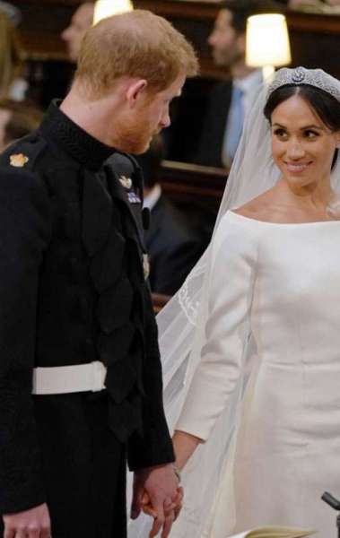 Prncipe Harry da Inglaterra e a atriz americana Meghan Markle foram declarados marido e mulher neste sbado em uma cerimnia na igreja de So Jorge de Windsor