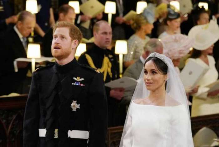 Prncipe Harry da Inglaterra e a atriz americana Meghan Markle foram declarados neste sbado marido e mulher em uma cerimnia na igreja de So Jorge de Windsor