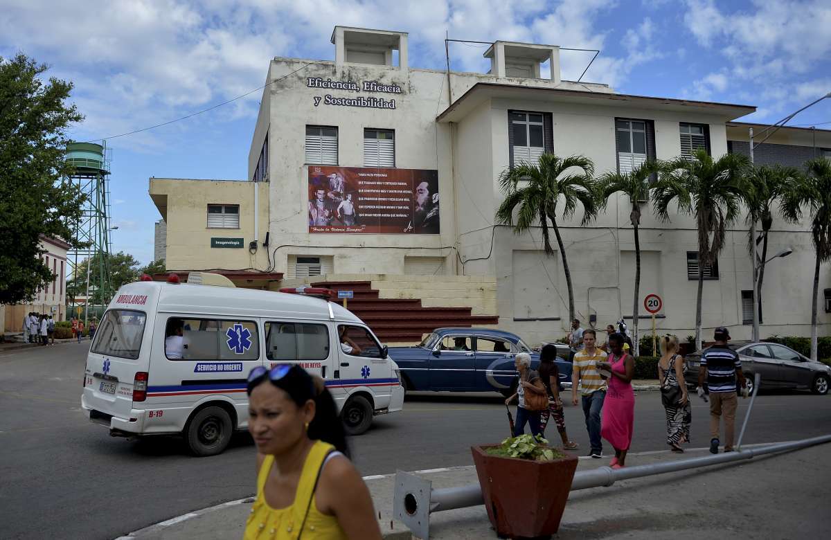 Hospital Calixto Garcia, onde os sobreviventes da trag&eacute;dia est&atilde;o sendo tratados