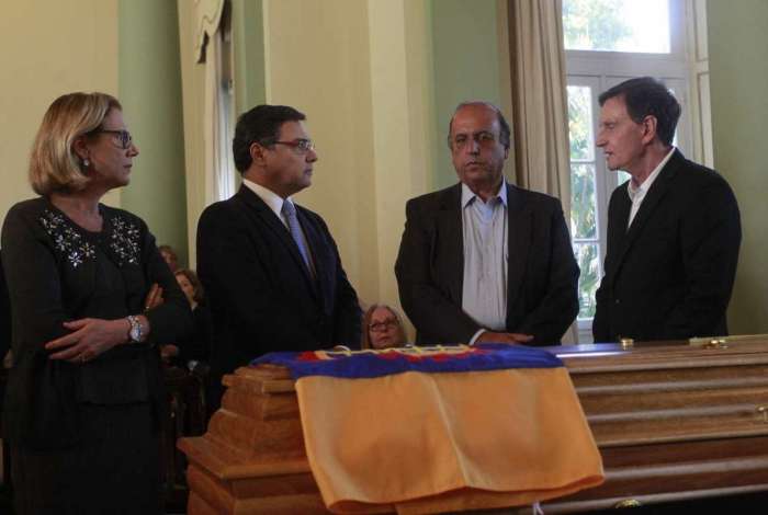 Velório do vice-prefeito Fernando Mac Dowell no Palácio da Cidade, Botafogo