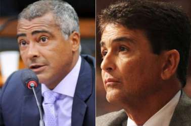 Bebeto e Romário vão atuar em campos diferentes nas eleições