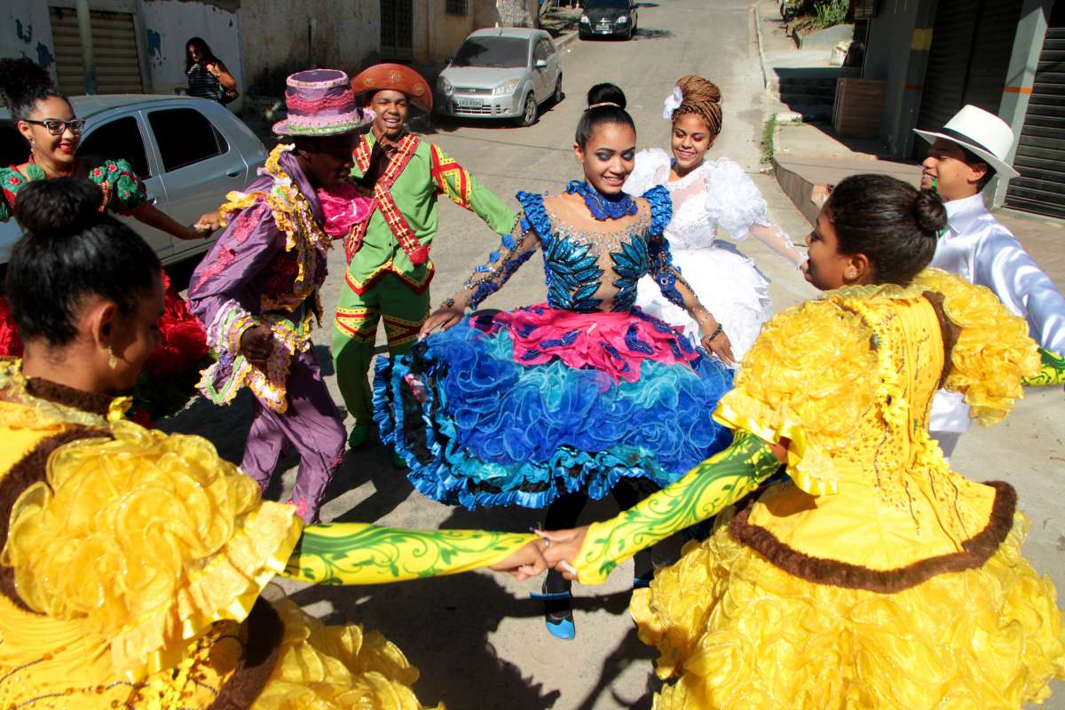 2018-05-29 - BAIXADA. Quadrilhas de festa Junina.Quadrilha Gonzag&atilde;o do Pavilh&atilde;o.Foto: Fernanda Dias / Ag&ecirc;ncia O Dia.