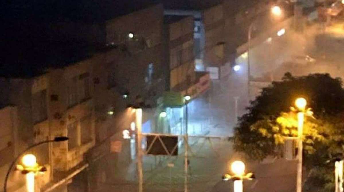 Local ficou com muita fumaça 