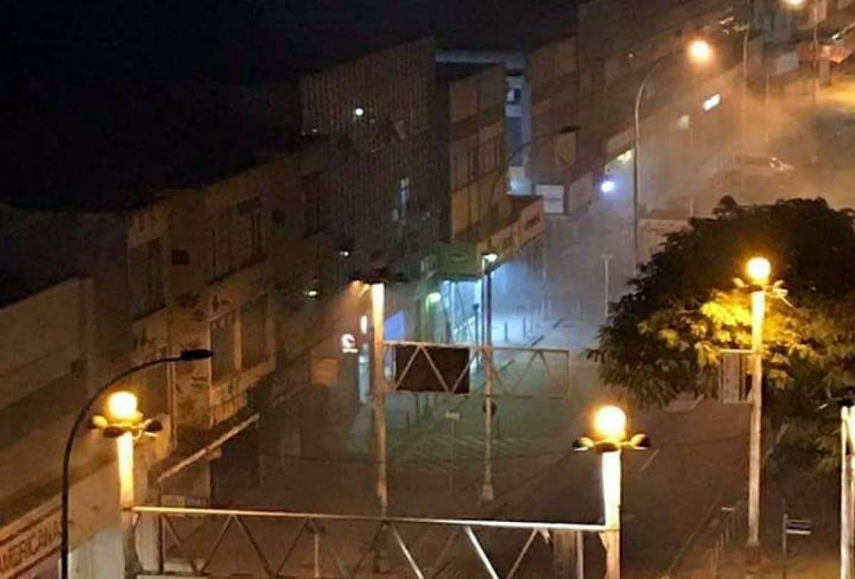 Local ficou com muita fumaça 