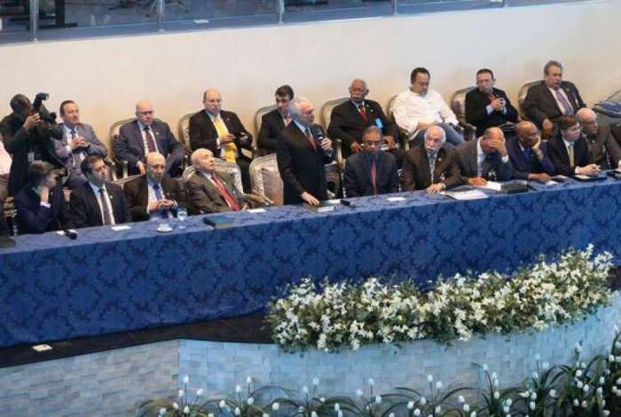 O presidente Michel Temer, participa da Assembleia Geral Extraordinária da Convenção Nacional das Assembleias de Deus no Brasil (Conamad), em Brasília.