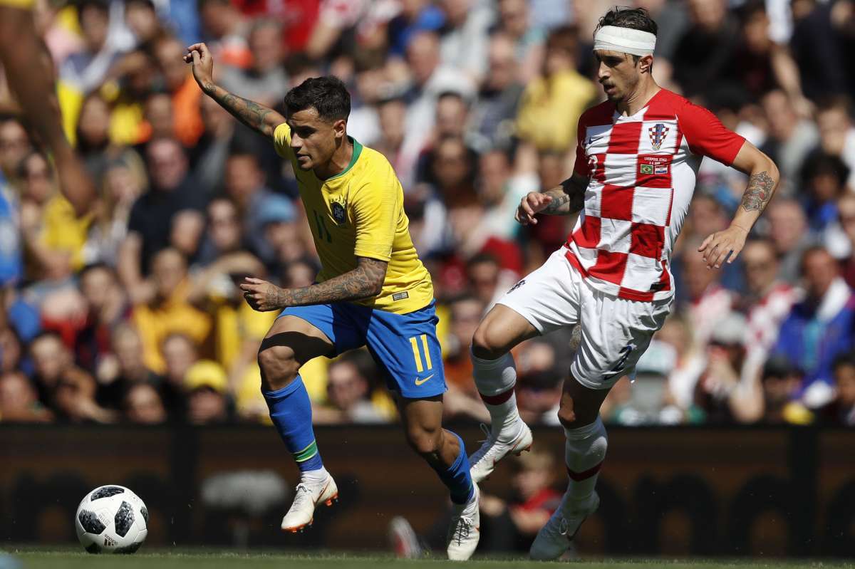 Seleção brasileira faz 2 a 0 na Croácia em amistoso em Liverpool