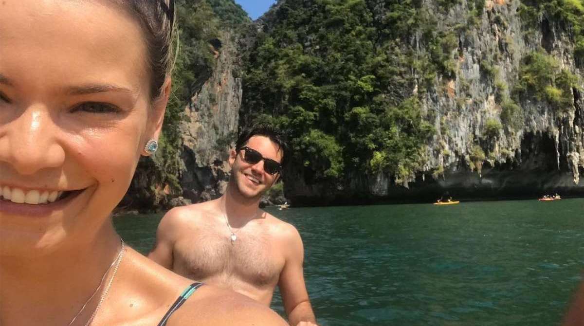 Milena Toscano e o marido, Pedro Ozores