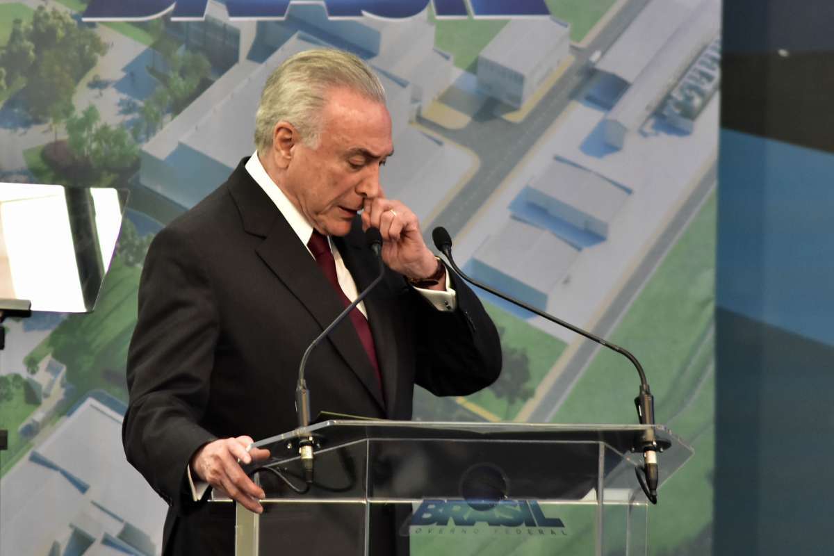 Ex-presidente Michel Temer &eacute; acusado de liderar quadrilha criminosa - Eduardo Carmim/Parceiro/Ag&ecirc;ncia O Dia