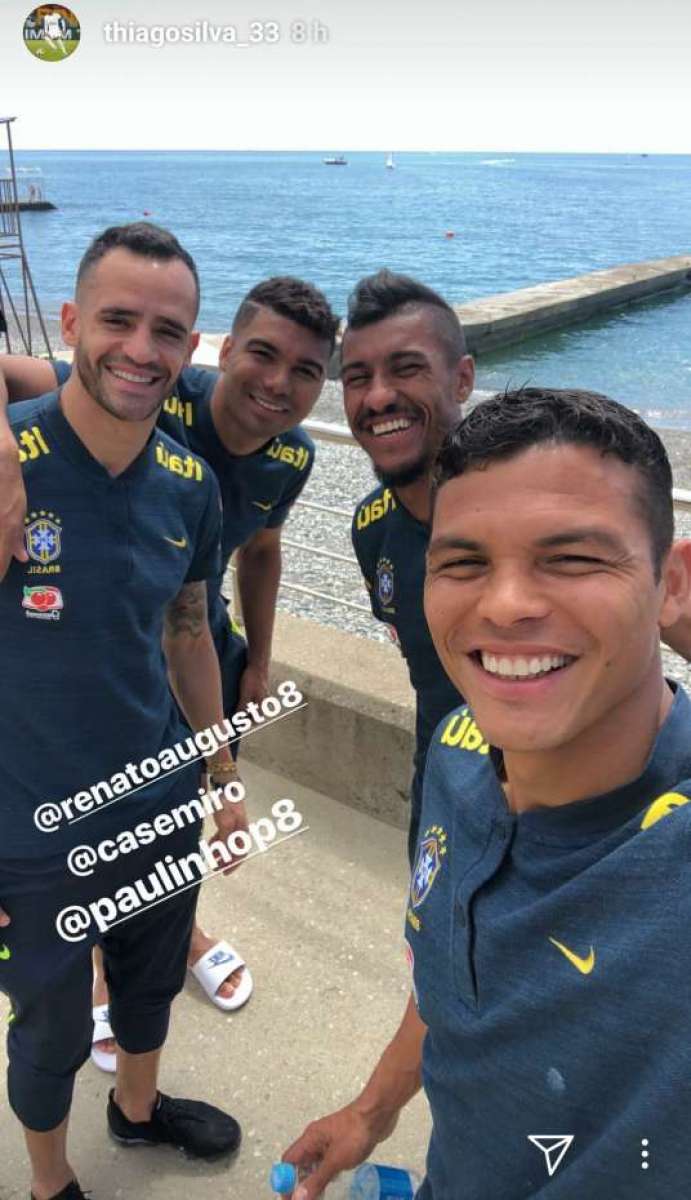 Neymar e Filipe Luis
